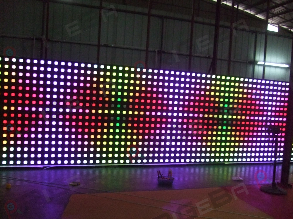 Disco DJ Party Stage Pixel LED Digital Wall Curtain Screen Light for Events