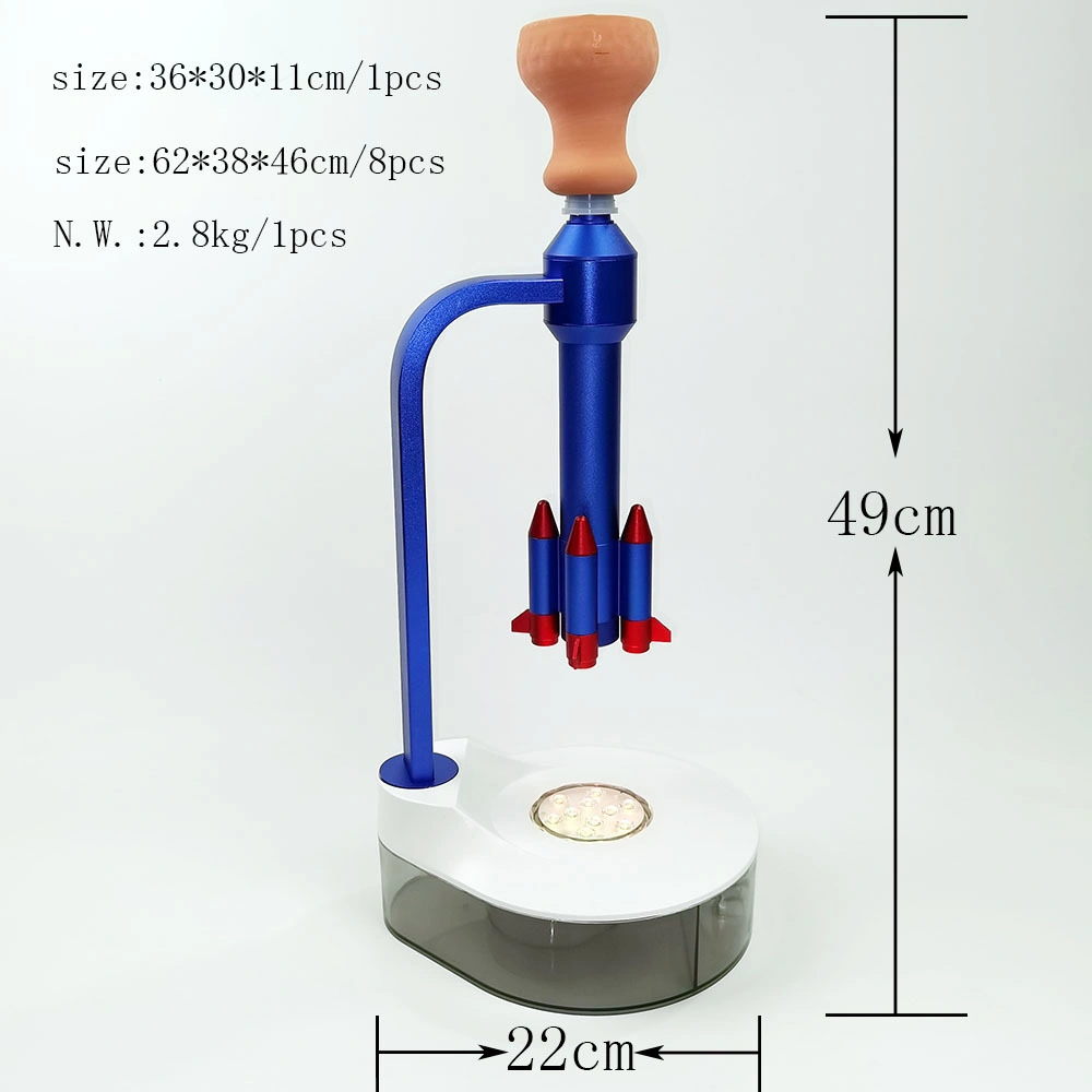2022 Arabian LED Light Hookahs Rocket Set Chicha Water Pipes Vapes Special Venting Pot Hose Mouth Aluminum Bowl Shisha Accessories Bar Lighter Smoking