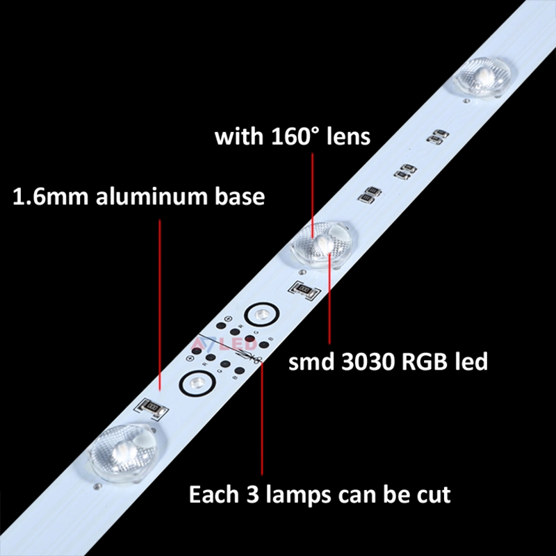 Non-Waterproof SMD3030 12LED/M RGB Backlit LED Bar