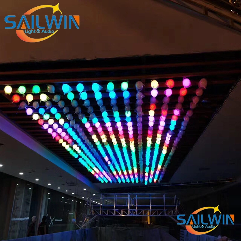 3D up Down 120W DMX RGB LED Lifting Ball Modern Wave Effect Colorful Kinetic Light Lift Ball