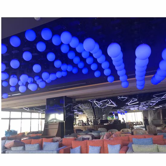 DMX Winch LED Lifting Ball Decoration 3D Kinetic Lights up and Down Colorful Kinetic Balls