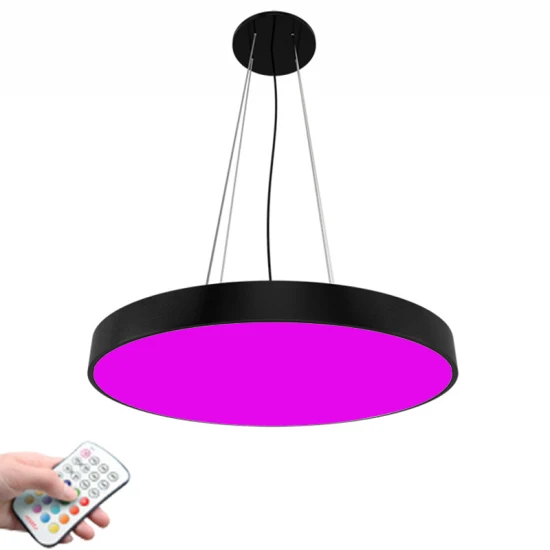 RGB Color Round Panel Shape Pendant LED Light for Projects